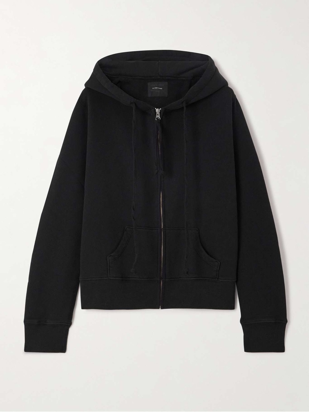 Nili Lotan Black Callie Cotton Hooded Sweatshirt